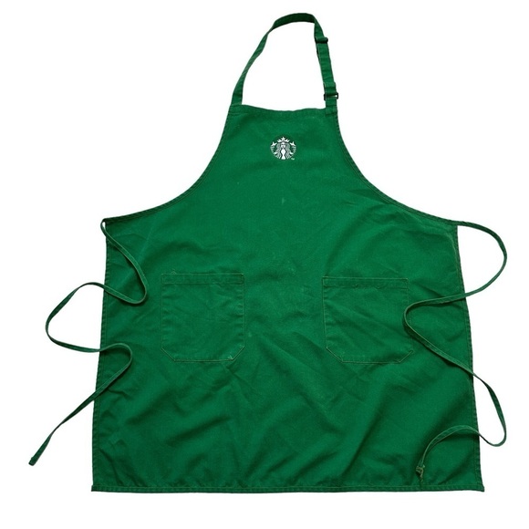 Starbucks Barista Apron in Green One Size Costume Prop Cooking - Picture 1 of 5